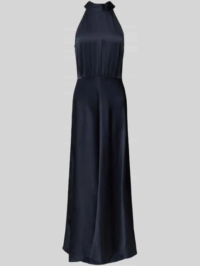 Samsøe Samsøe Midi-jurk met halter, model 'RHEO' marineblauw, foto 2