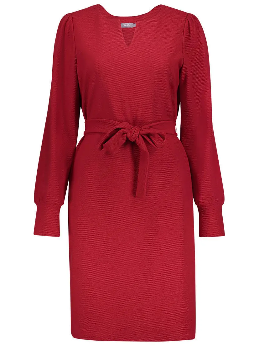 Geisha midi jurk - rood, foto 2