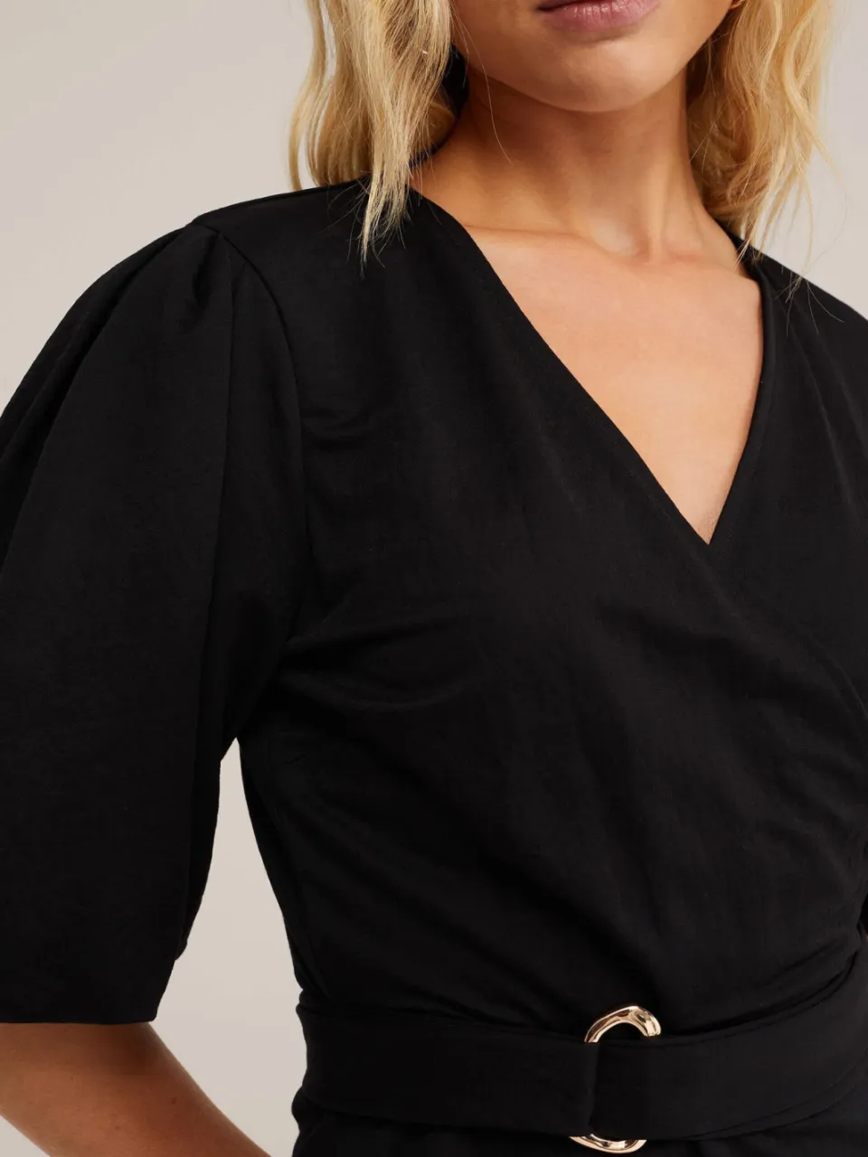 WE Fashion A-lijn jurk zwart, foto 4