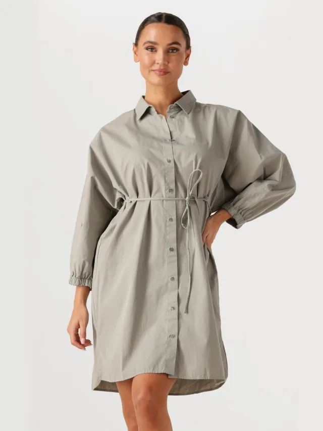 Moscow Dames Jurken 147-06-havanadress - Khaki