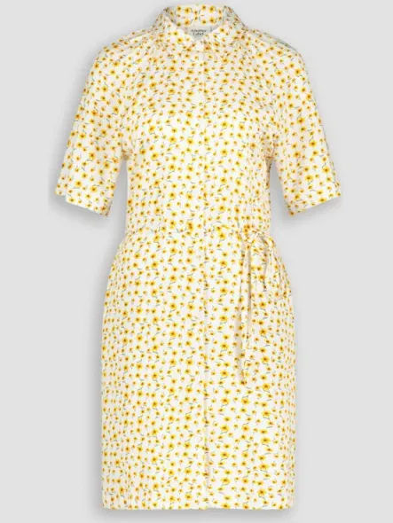 Another-Label Another Label Coco flower dress sunflower Geel
