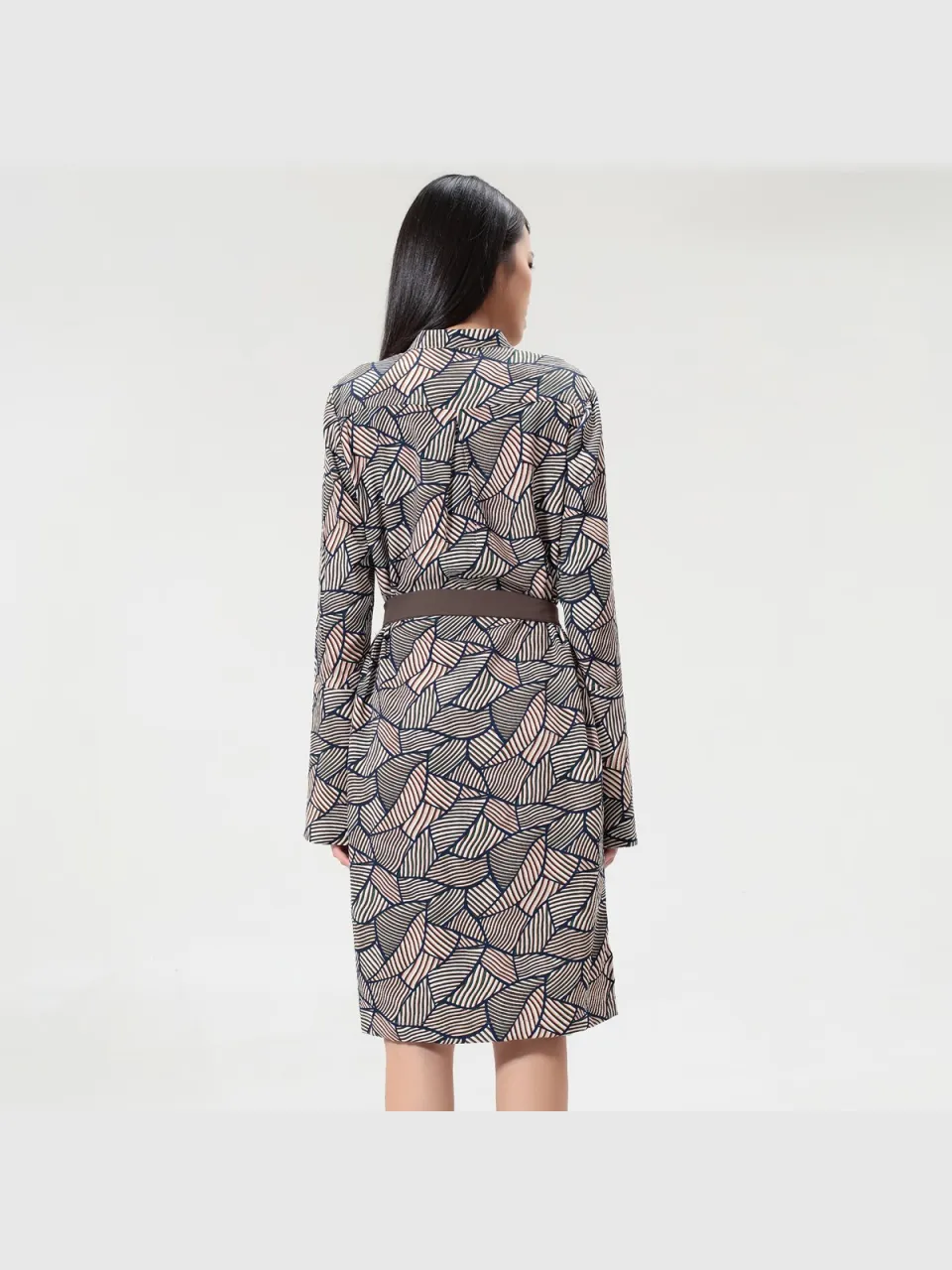 Smart & Joy Geometrische vintage print tuniekjurk veelkleurig, foto 2
