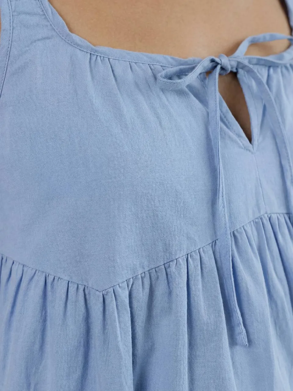 boohoo Dames Zwangerschaps Maxi Jurk Met Strikdetail Vooraan babyblauw, foto 2