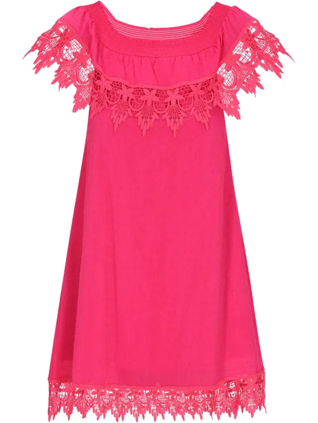 IZIA jurk fuchsia