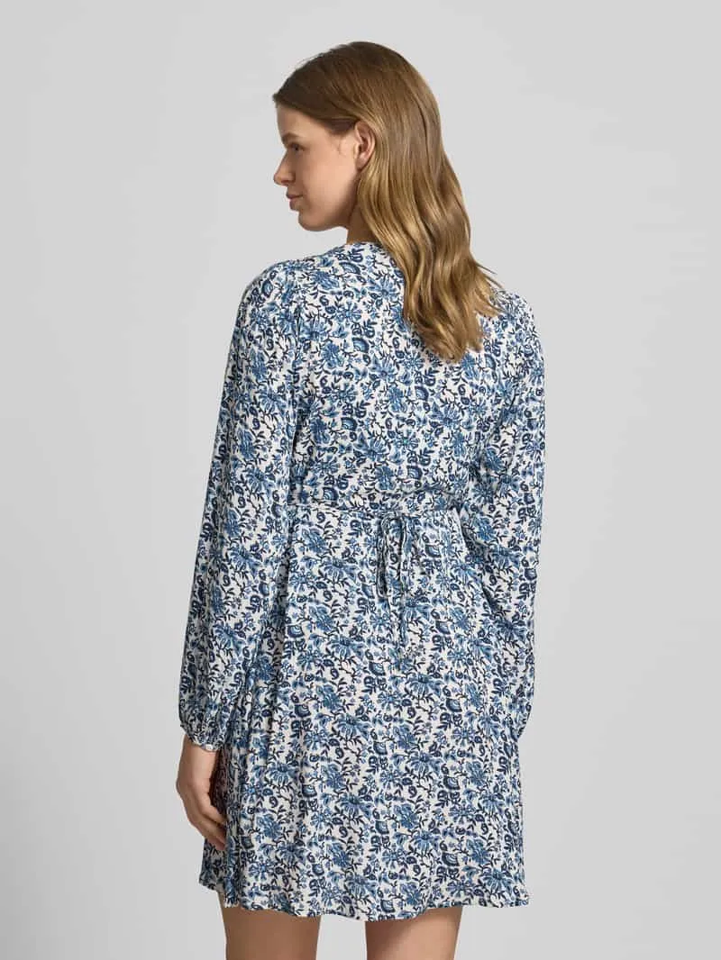 Only Getailleerde vrijetijdsjurk van zuivere viscose model 'EVIDA' bleu, foto 3