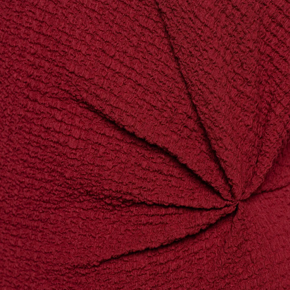 &Co Woman midi jurk met knoopdetail - rood, foto 4