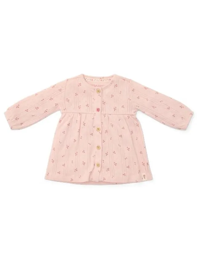 Little Dutch Jurk - Jurk lange mouw Meisjes - Roze - Fairy Garden Newborn Fairy Flowers