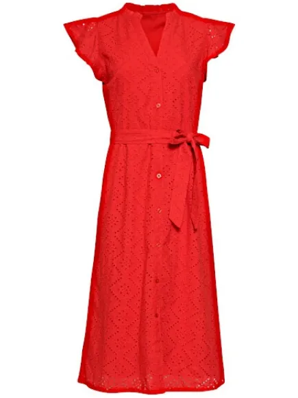 Smashed Lemon Jurk 26135 red Rood