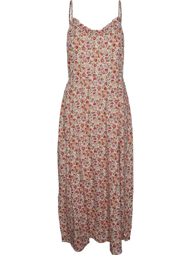 Pieces PCNYA SLIP ANKLE DRESS BF WVN MSA BC - Dames - Maxi jurken Cloud Dancer
