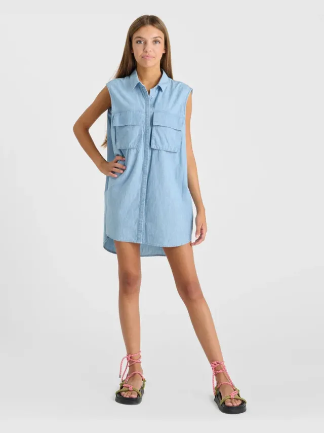 Le Temps des Cerises Jurk Le Temps des Cerises Jurk wijd uitlopend, skater ELISAGI Blauw