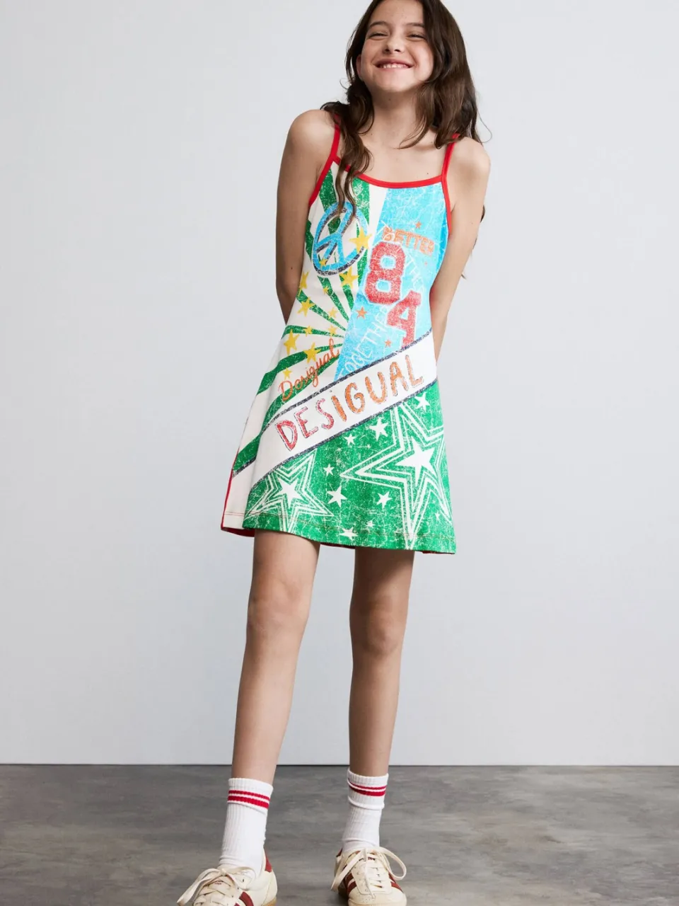 Desigual korte zomerjurk met print - rood, foto 3