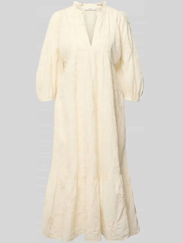 Pepe Jeans loose fit blousejurk van puur katoen model 'FABIANA' offwhite, foto 2