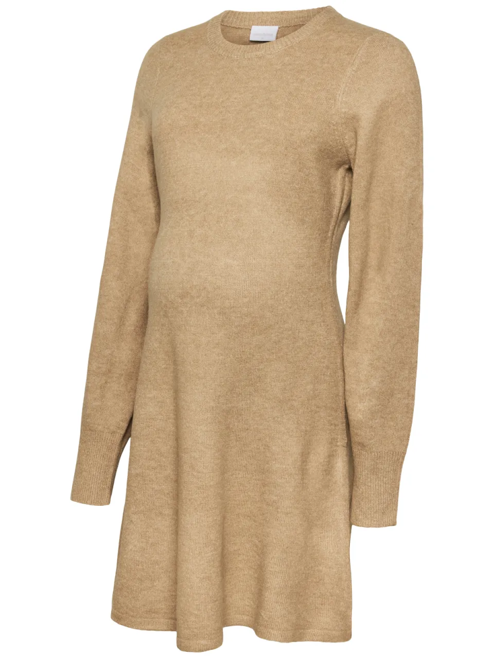 Mamalicious gebreide zwangerschapsjurk beige, foto 2
