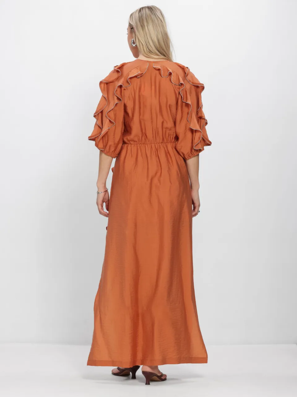 Dames Jurken Dante6-anzur Embellished Maxi Dress - Oranje, foto 3
