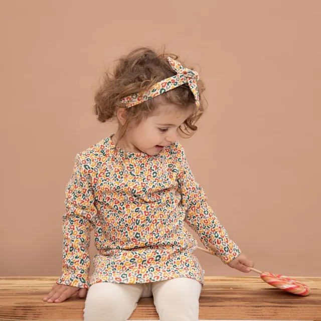Ducky beau Meisje Jurk Leopard Colour Multi