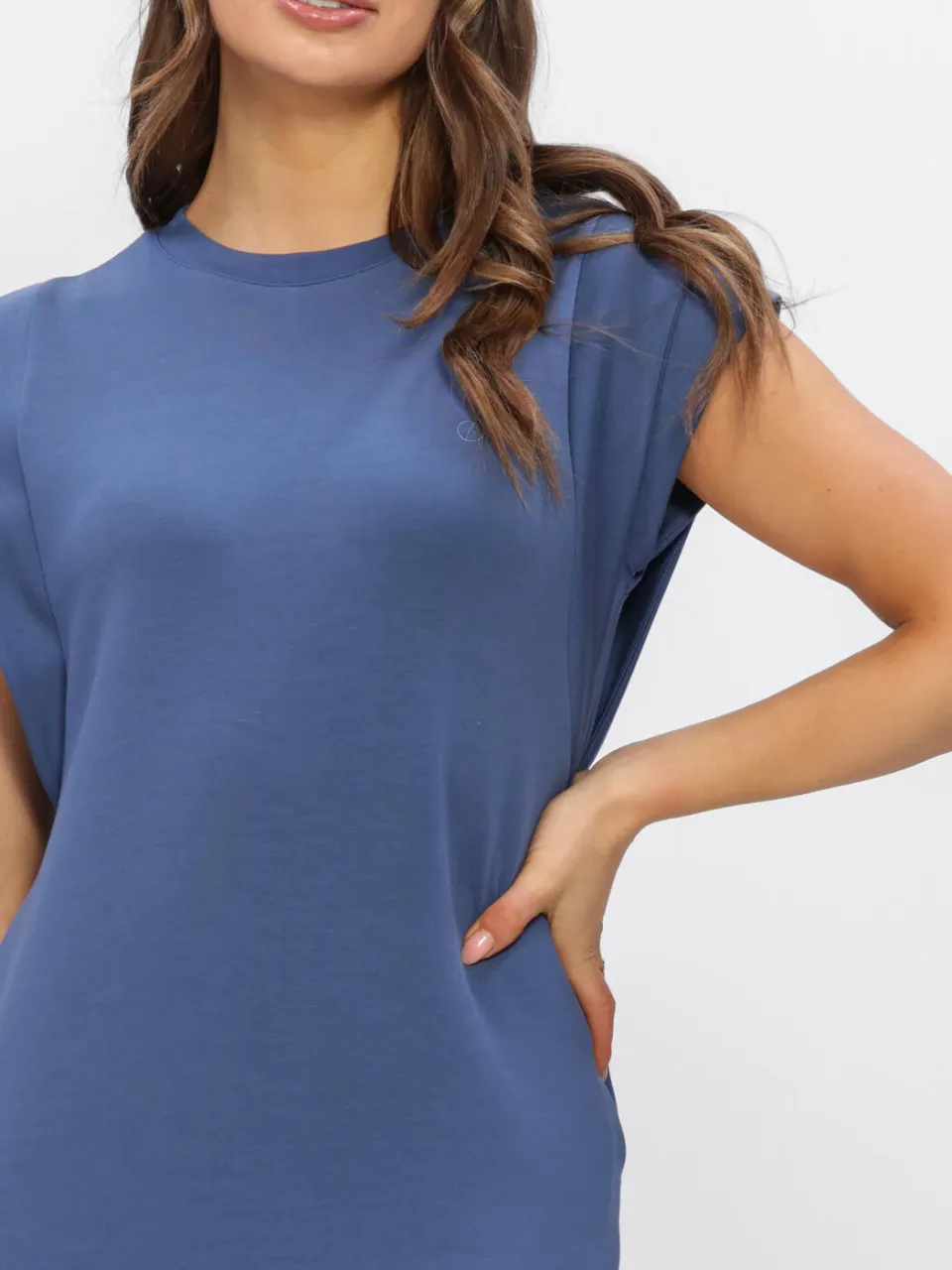 AIMEE THE LABEL Dames Jurken Silvana - Blauw, foto 4