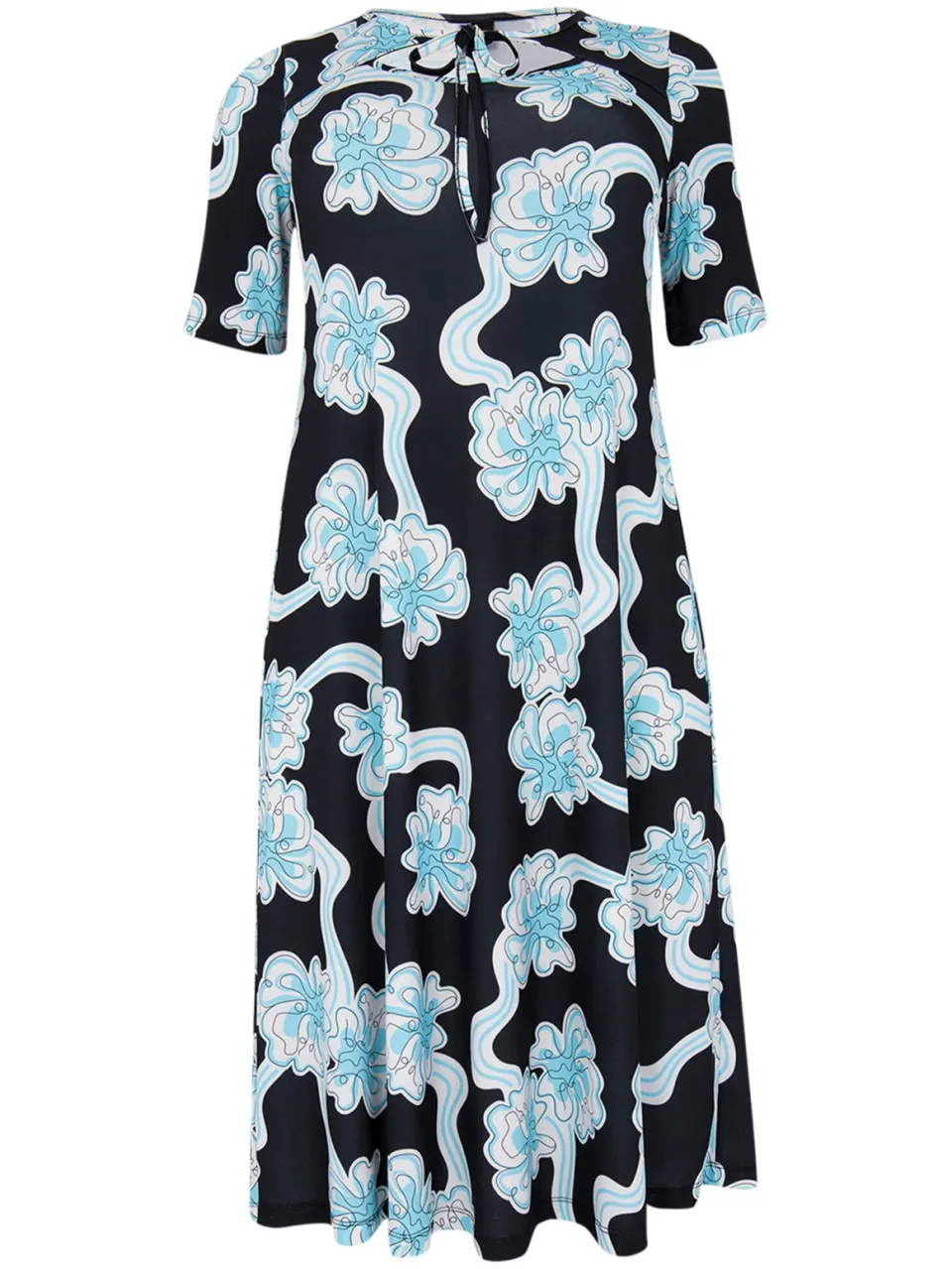 Yoek Jurk met cut-out CALYPSO | Zwart, foto 3