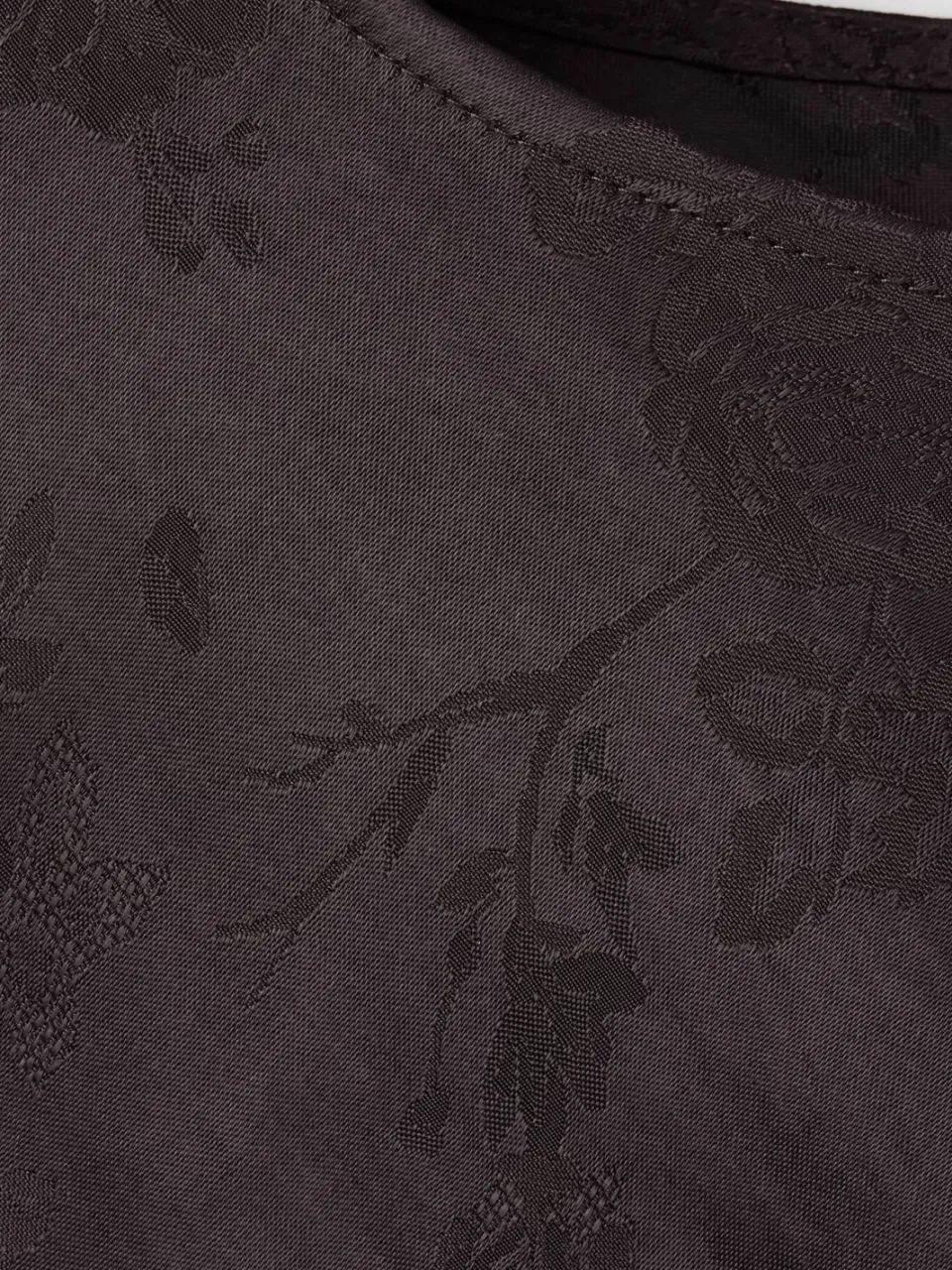 Mango jacquard midi jurk - bruin, foto 5