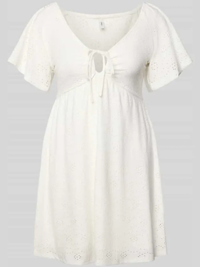 Only Getailleerde vrijetijdsjurk met etskanteffect model 'SMILLA' offwhite, foto 2