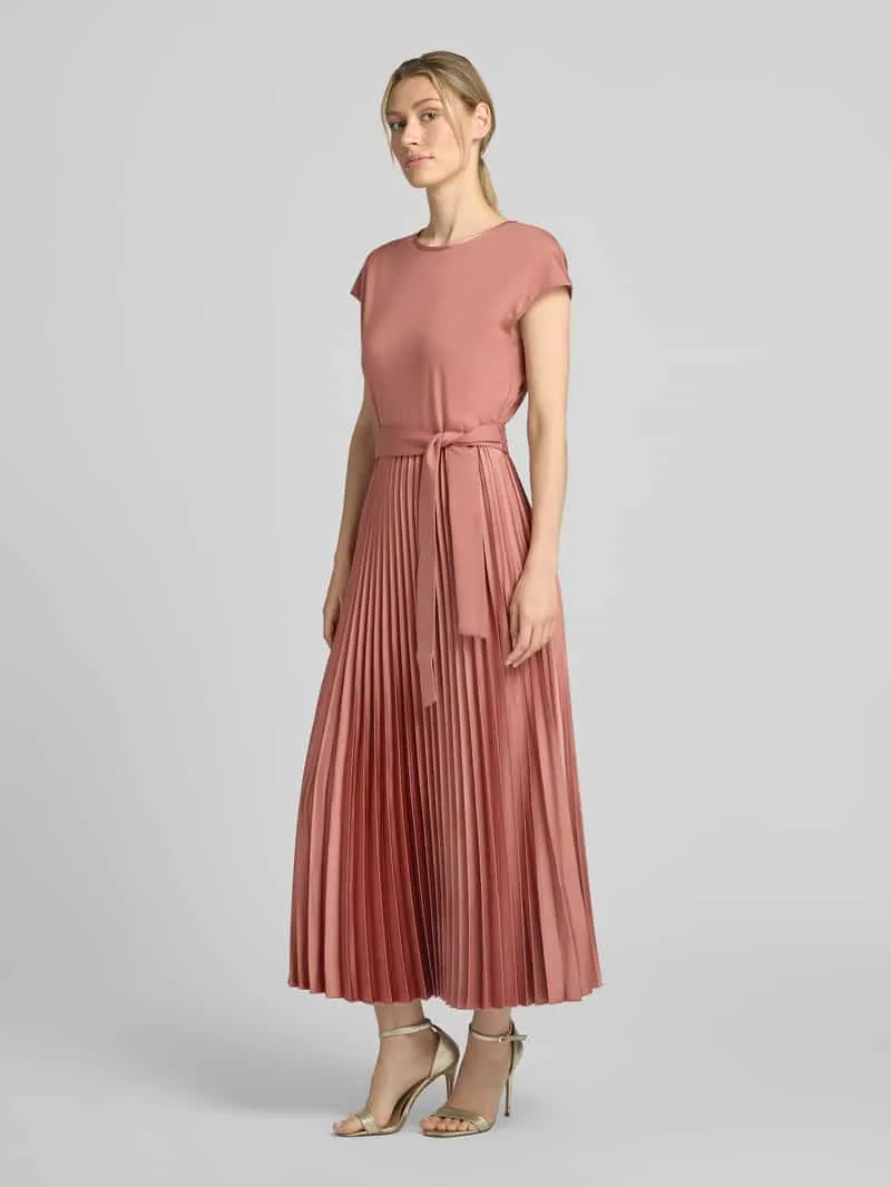 Max Mara regular fit vrijetijdsjurk met plooirok model 'GELA' terracotta, foto 4