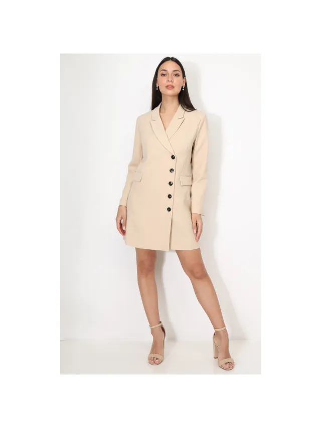 La Modeuse Jurk La Modeuse 70628_P165045 Beige