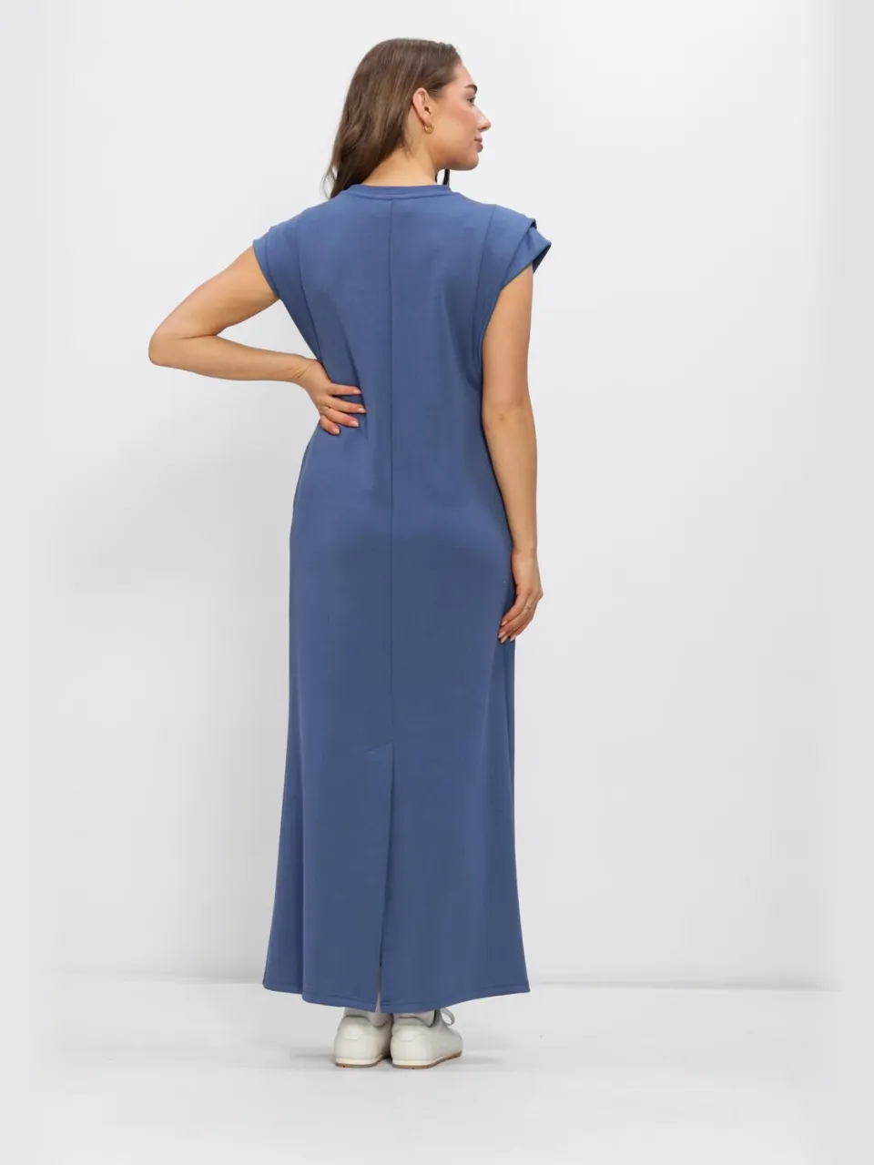 AIMEE THE LABEL Dames Jurken Silvana - Blauw, foto 3
