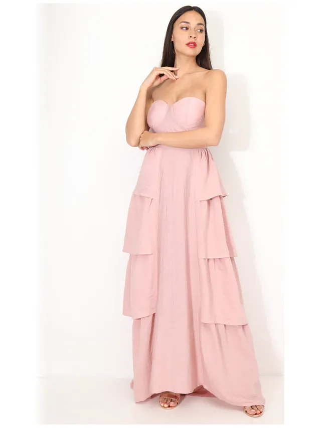 La Modeuse Jurk La Modeuse 71308_P167577 Roze