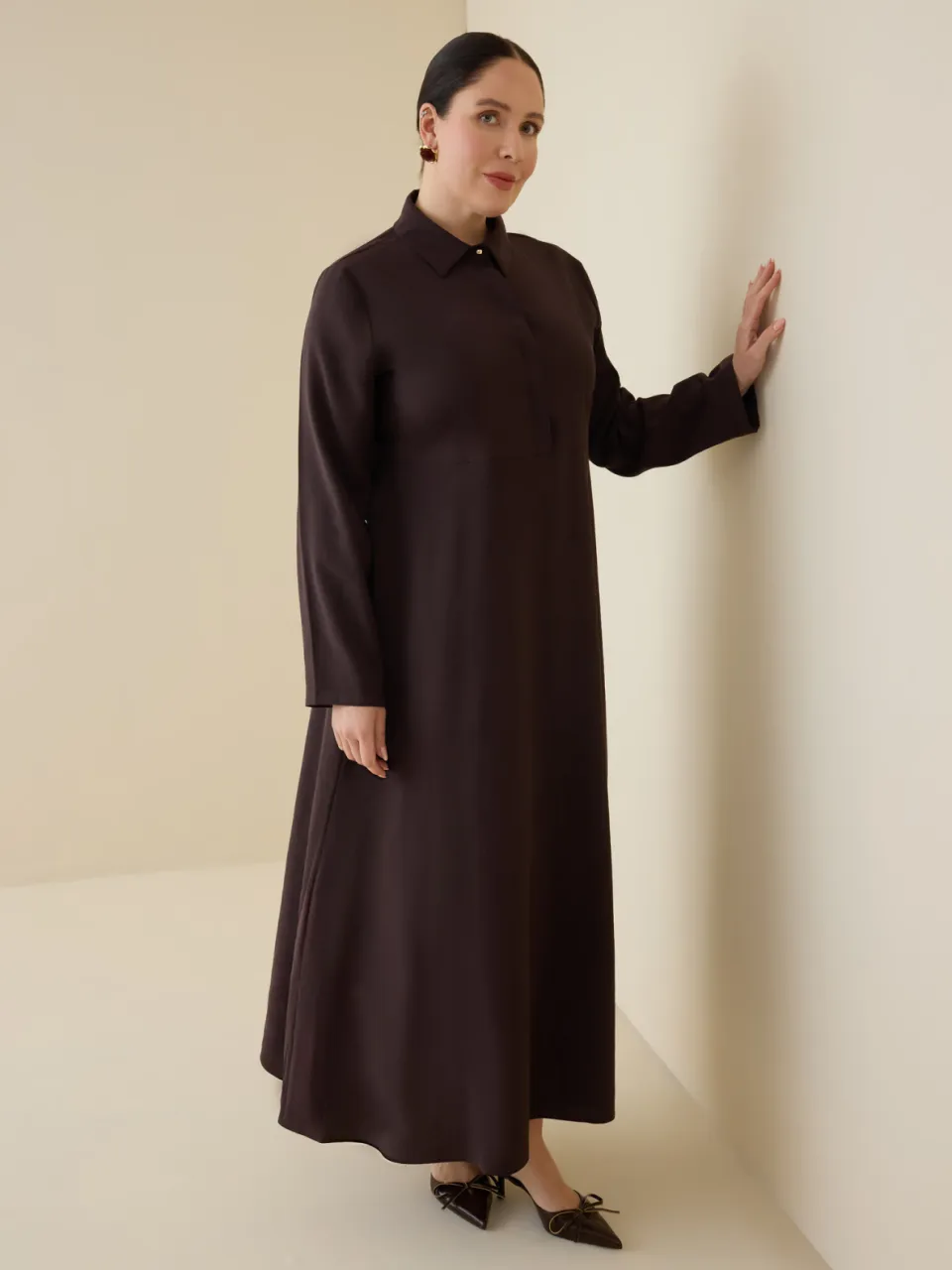 Plus Size Dress Alia bruin, foto 2