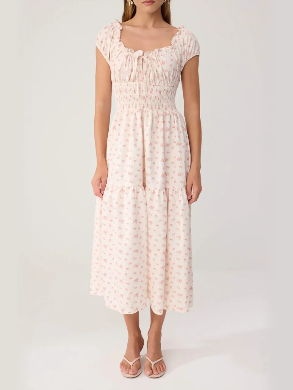 Trendyol TRENDYOLMİLLA Dames Meerkleurig Bloemen Maxi Mouwloos Recht Jurken veelkleurig, foto 2