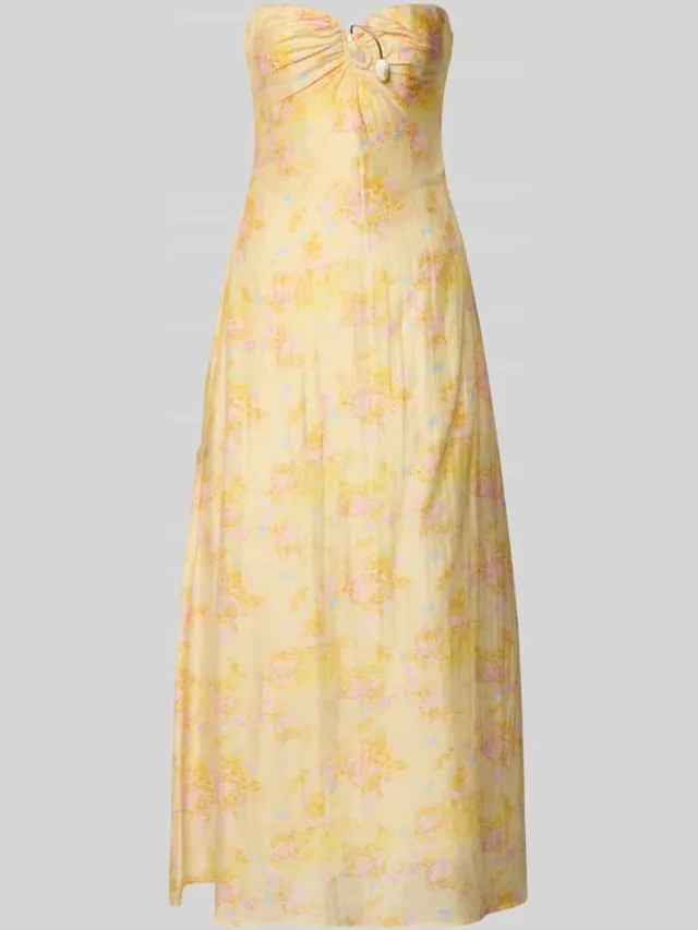 bardot Maxi-jurk in off-shoulder-look model 'AMINA' geel, foto 2
