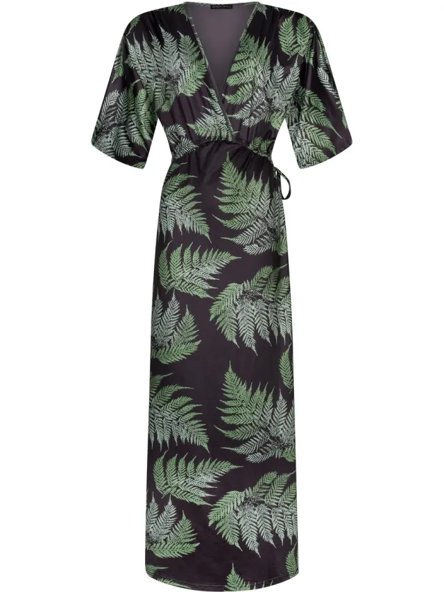 Chic by Lirette Kimono jurk Lotus Boquete - Zwart