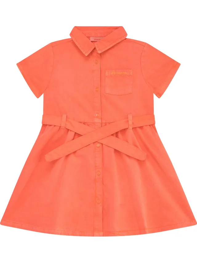 Someone SENNA-SG-51-J Meisjes Jurk - FLUO CORAL