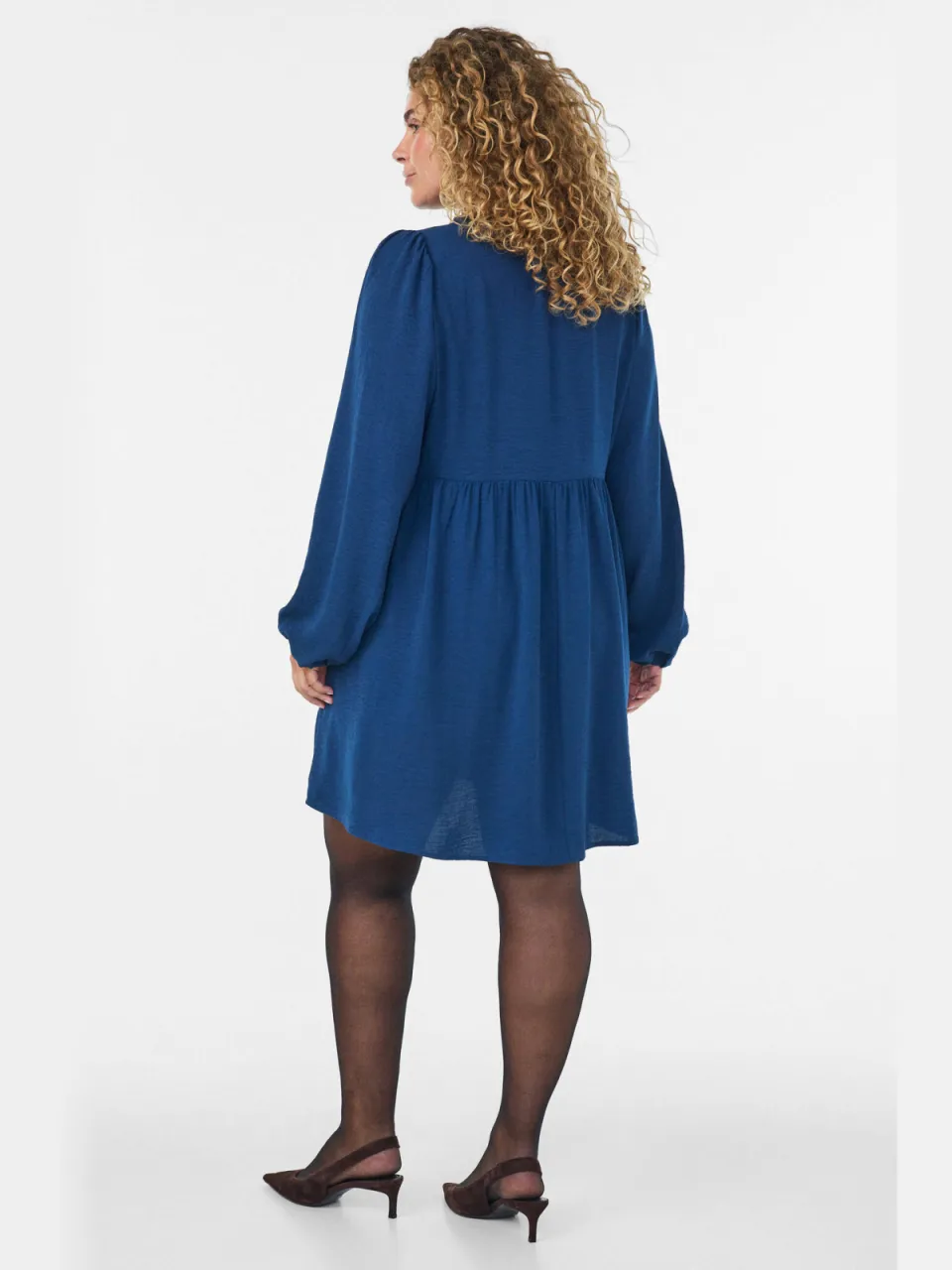 Zizzi A-lijn jurk Plus Size - blauw, foto 4
