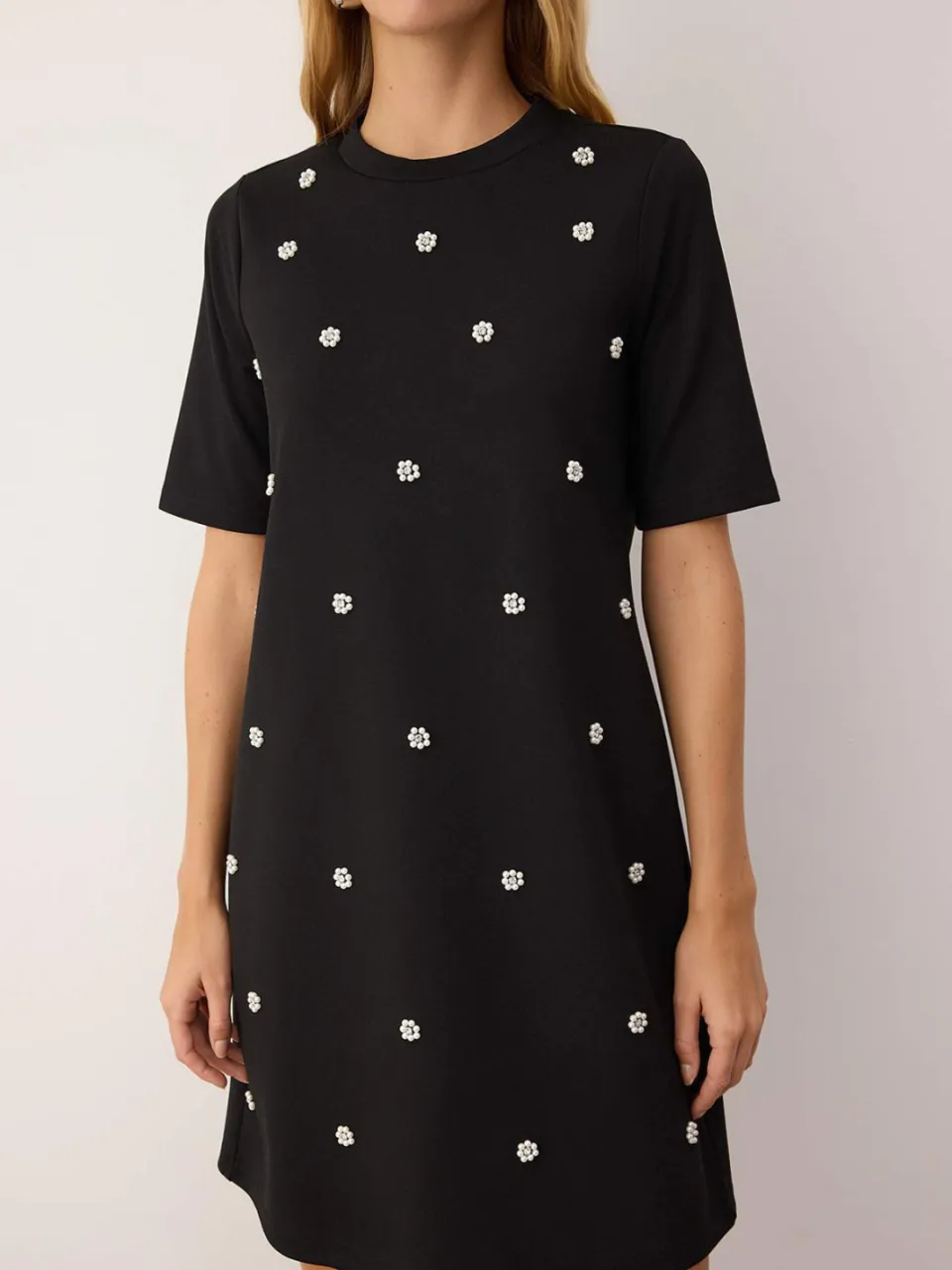 Trendyol TRENDYOLMİLLA Dames Zwart Effen Kort / Mini Kort Casual A-lijn Jurken, foto 2