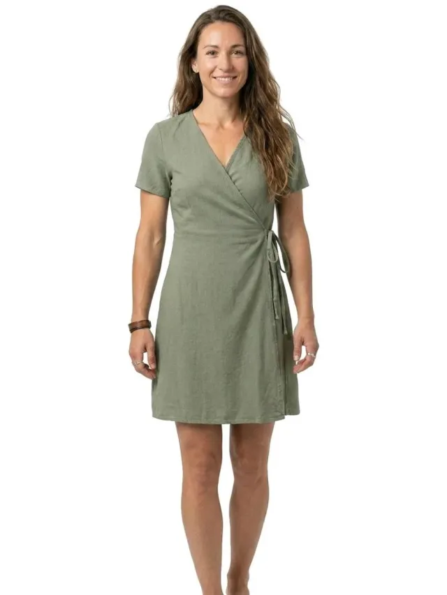 Only Addiction-caro Korte Mouwen Korte Jurk Groen XL Vrouw Oil Green