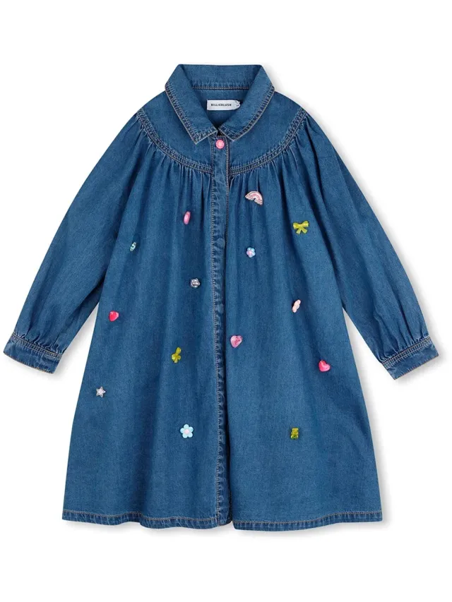 Billieblush U22465 Jurk Blauw 10 Years Meisje Stone