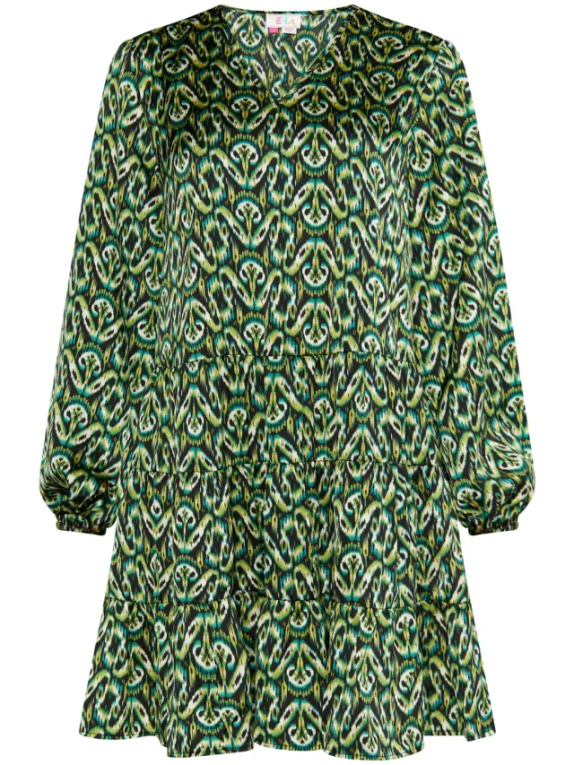IZIA Jurk Dames Groen Veelkleurig, foto 2