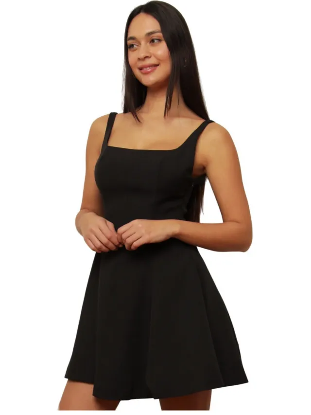 La Modeuse Korte Jurk La Modeuse 77487_P183733 Zwart