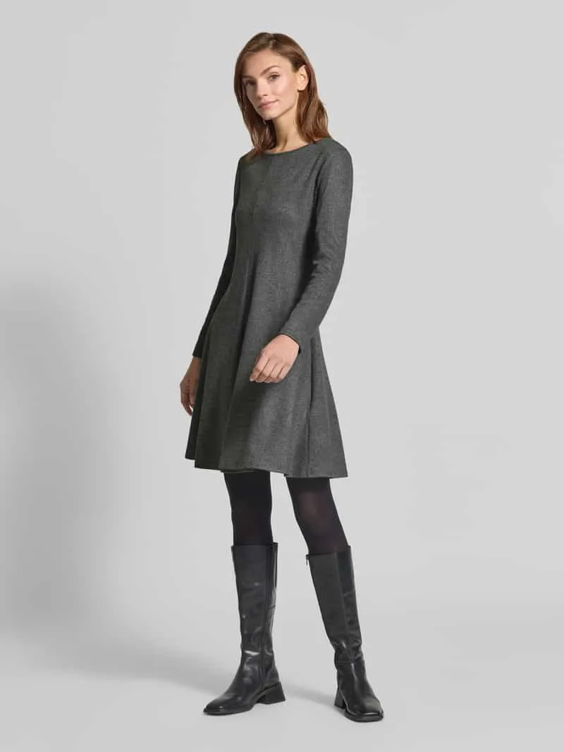 Max Mara Fit and Flare vrijetijdsjurk van viscosemix model 'ESULE' Donkergrijs