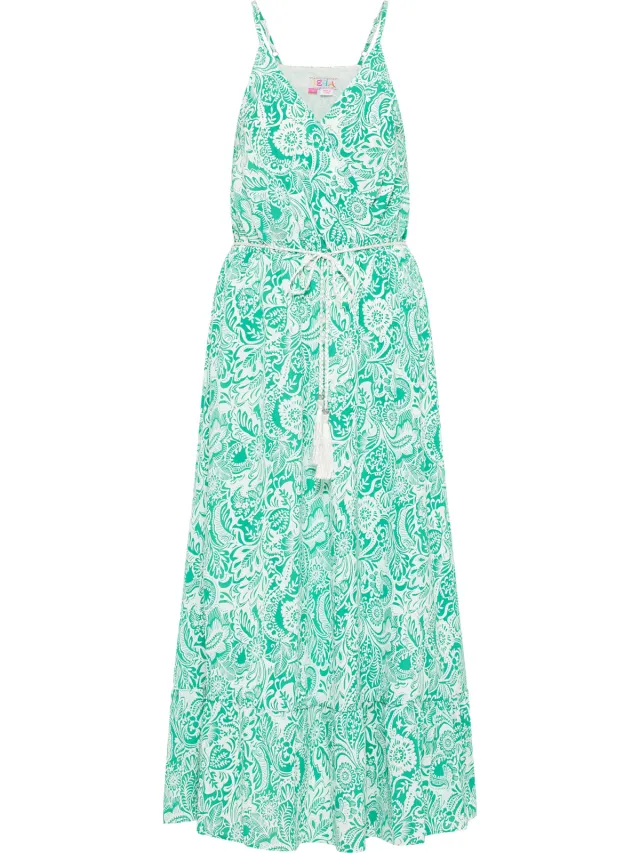 IZIA Jurk Dames Groen Wit, foto 2