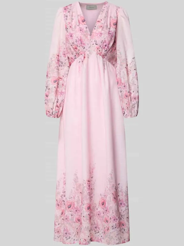 NEO NOIR maxi-jurk met V-hals model 'SILFI' roze, foto 2