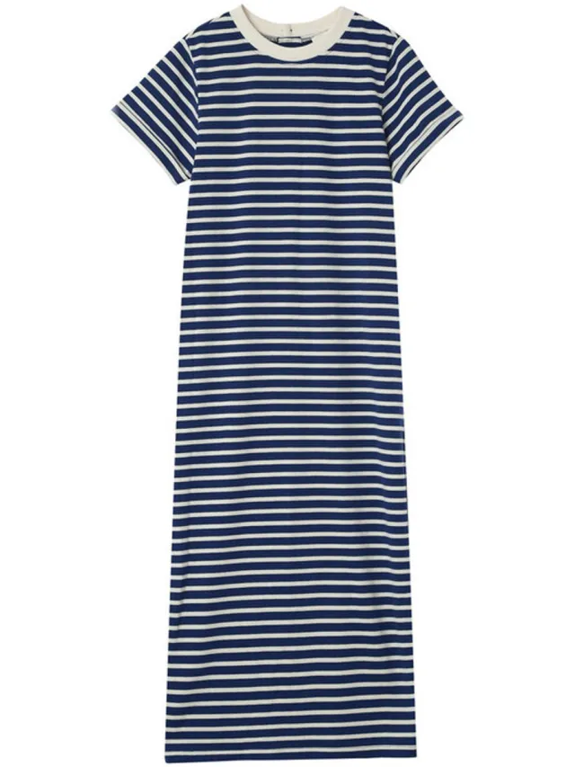 Grace & Mila Dames t-shirt jurk Grace & Mila Montmartre Blauw