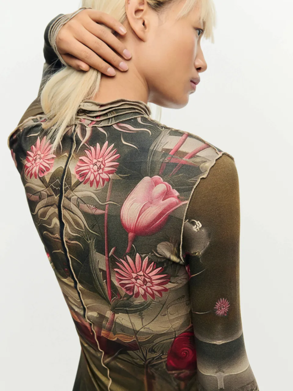 Desigual midi jurk zwart, foto 4