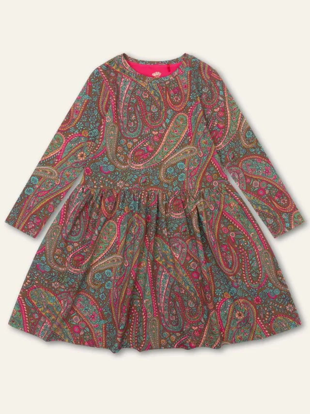 Oilily Dippa Jurk - Brown - 104/4yr Bruin