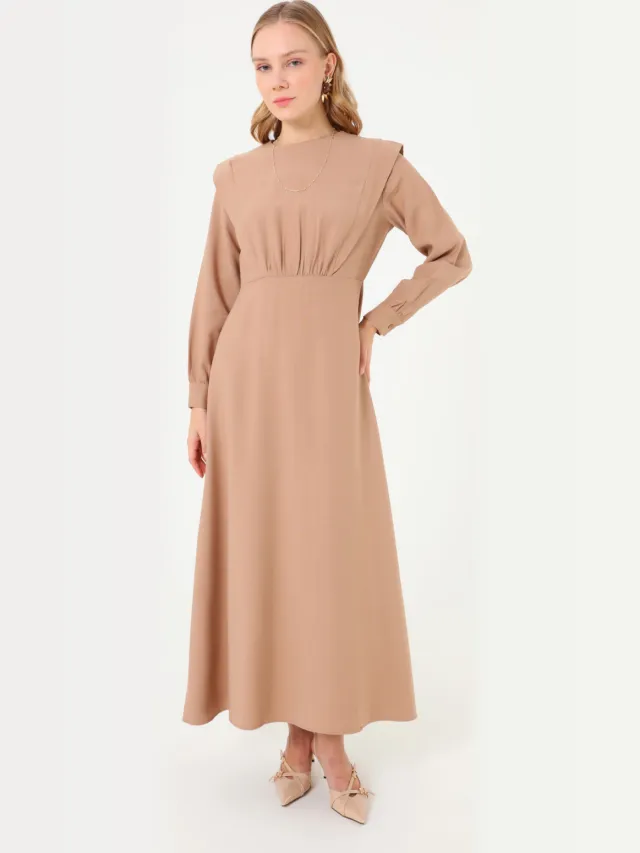Refka Modest Dress Refka Taupe