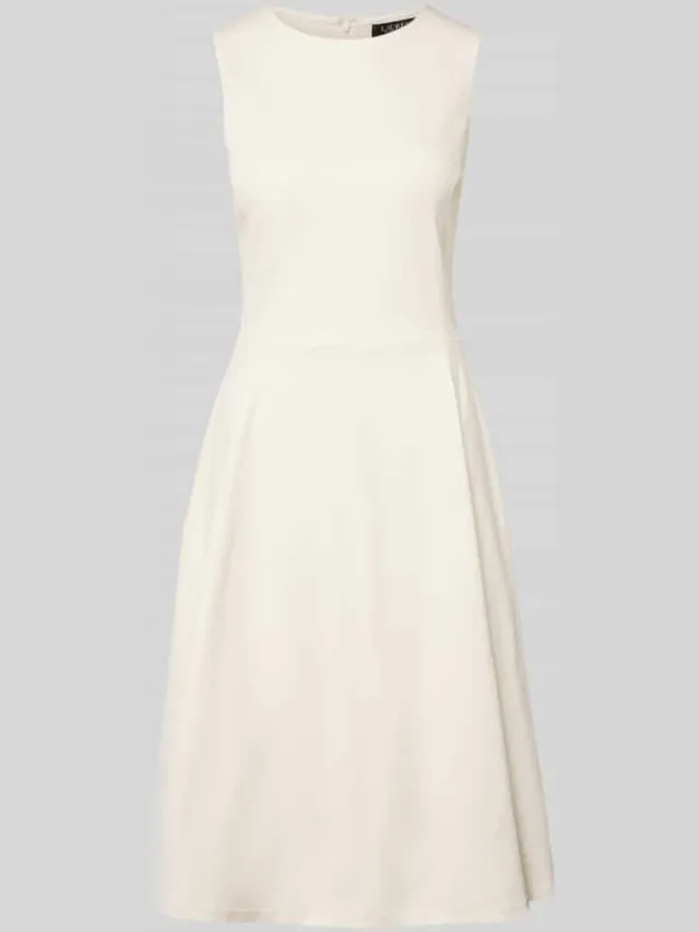 Lauren Ralph Lauren Knie-lange jurk van Viscosemix Model 'CHARLEY' zand, foto 2