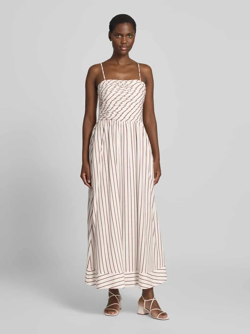 Forever New Midi-jurk van lyocellmix met linnenaandeel model 'Tanya' Offwhite