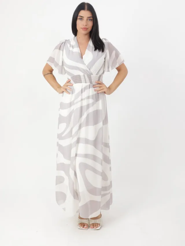 Elara Maxikleid Grau