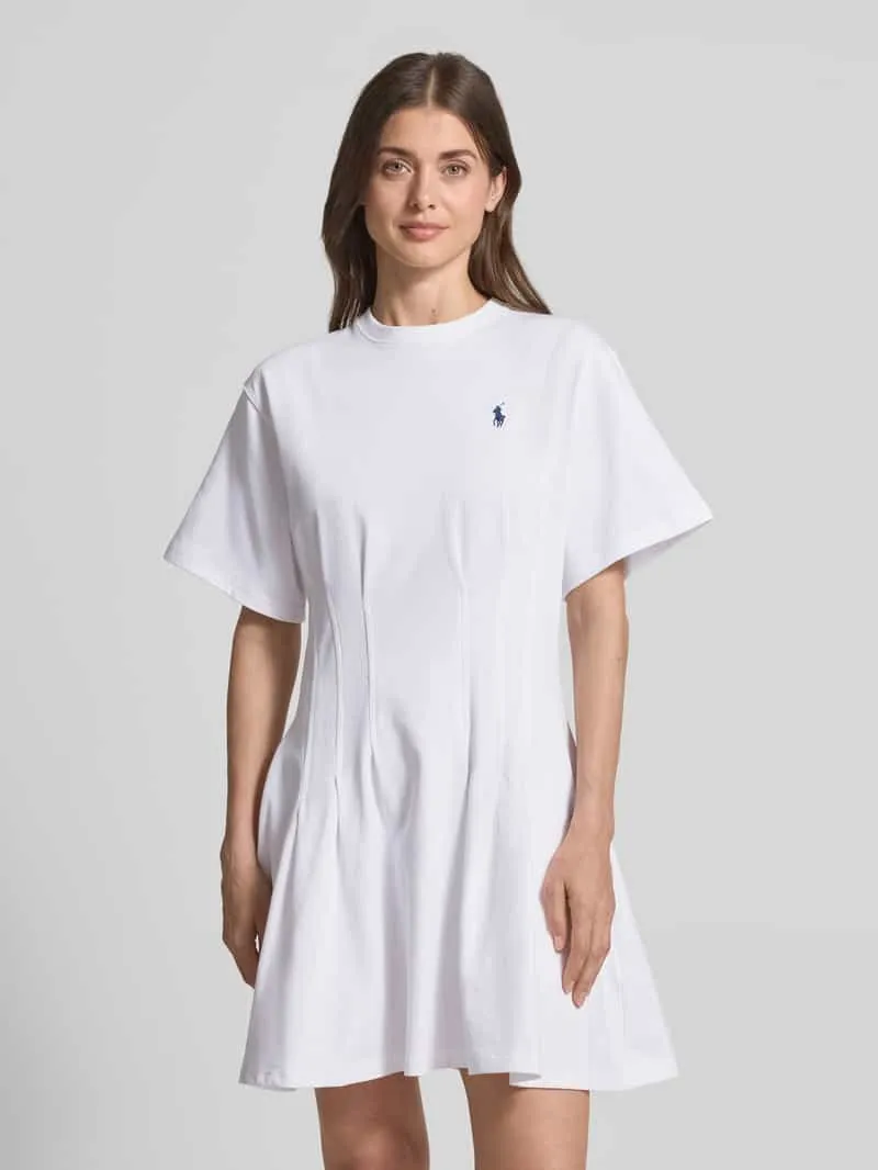Polo Ralph Lauren Licht uitlopende sweatjurk van puur katoen wit, foto 4
