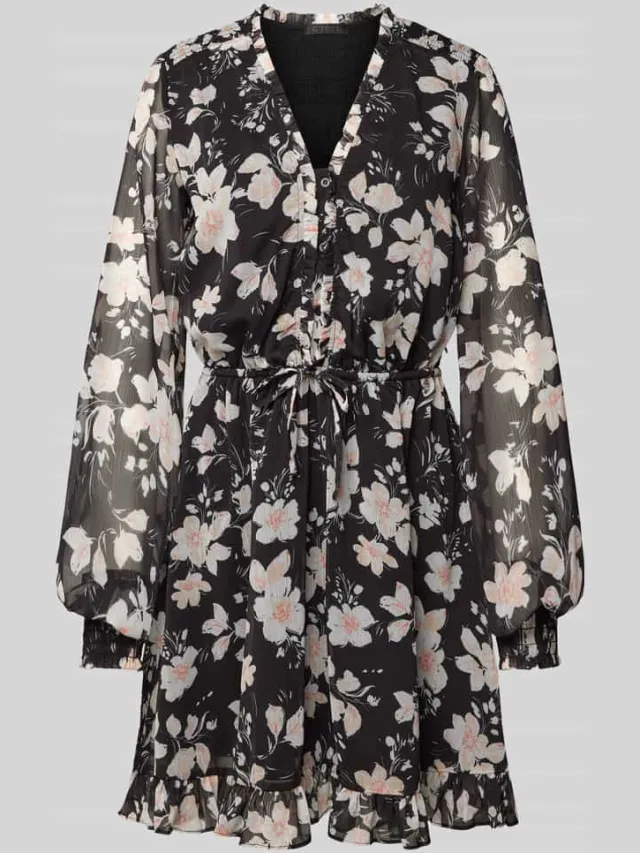 Guess Minirok met bloemenprint, model 'VANESSA' zwart, foto 2